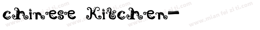 chinese kitchen字体转换